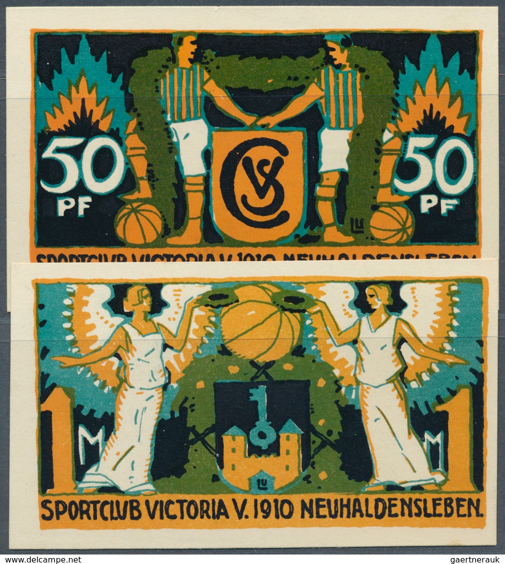 Deutschland - Notgeld - Sachsen-Anhalt: Neuhaldensleben, Sport-Club Victoria Von 1910, 50 Pf., 1 Mar - Lokale Ausgaben