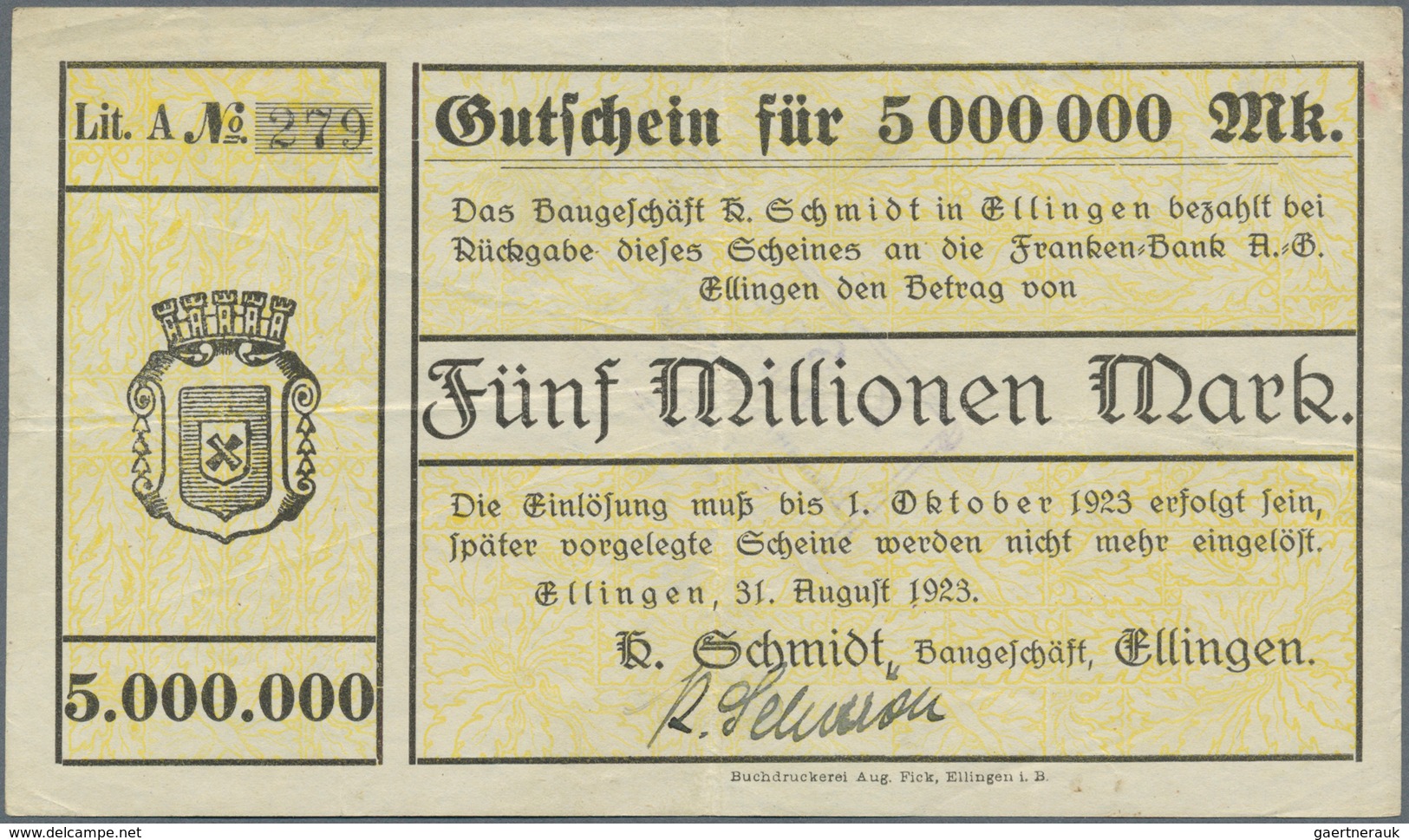 Deutschland - Notgeld - Bayern: Hochinflation, Mengenlot Von über 450 Scheinen In Ca. 35 Sorten Ohne - [11] Emissioni Locali