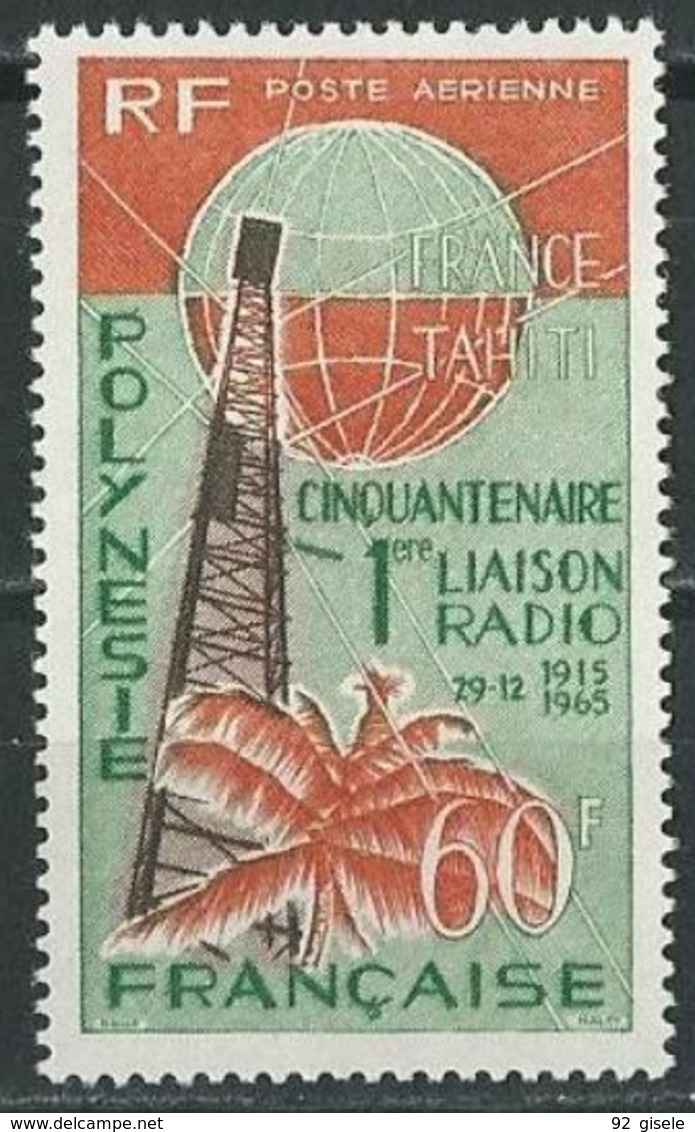 Polynésie Aerien YT 16 (PA) " Liaison Radio Avec Métropole " 1966 Neuf** - Neufs