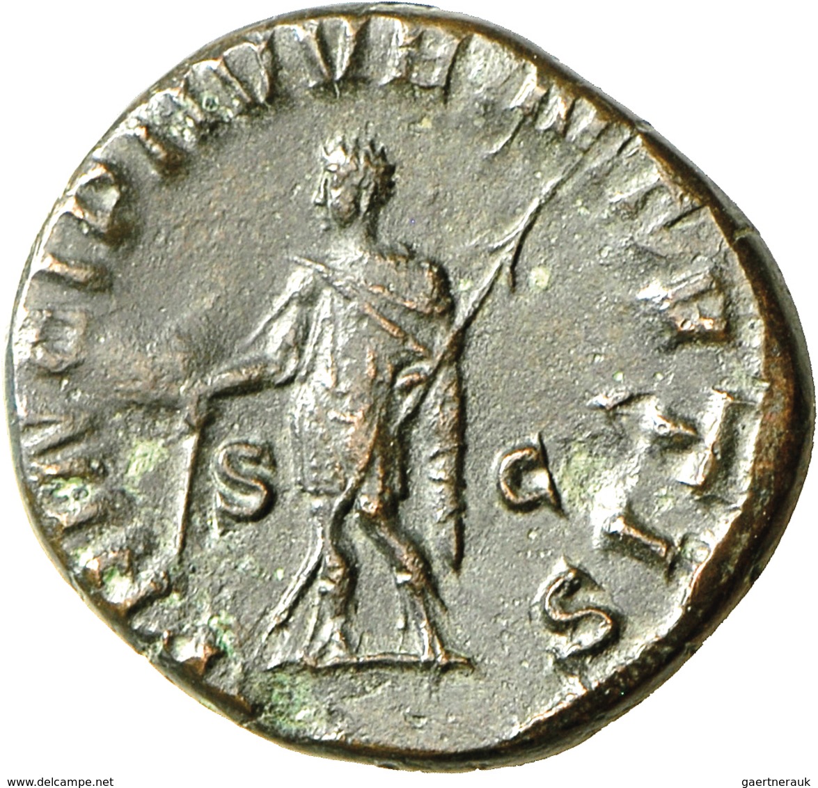 Herennius Etruscus (250 - 251): Herennius Etruscus 250-251: Sesterz Rom, 14,13 G, RIC 171(a), Dunkle - The Military Crisis (235 AD Tot 284 AD)