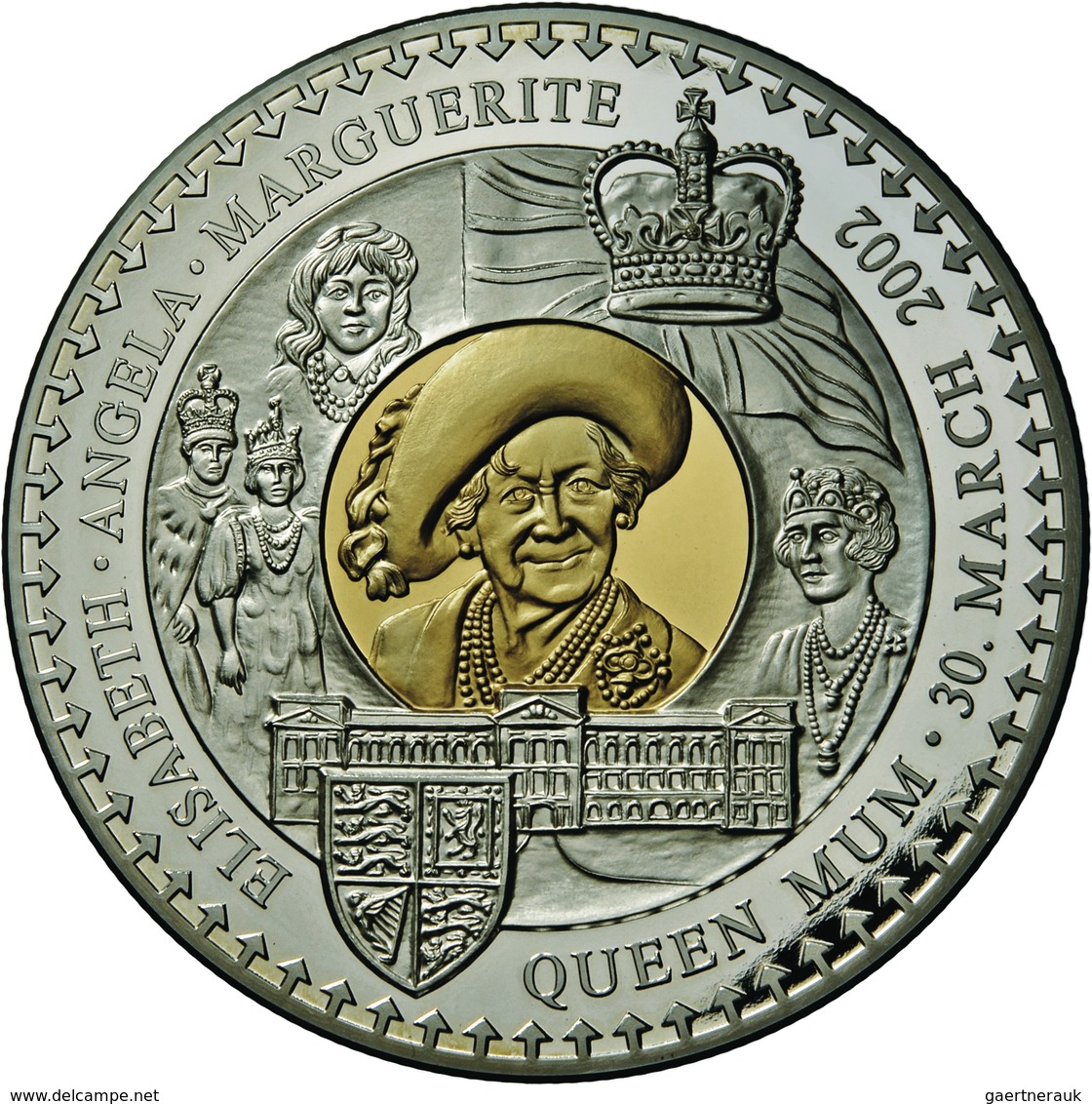 Sambia: 100.000 Kwacha 2002 Proof, HM Elizabeth Queen Mother 1900-2002, 3 Kg 999/1000 Fine Silver, S - Zambia