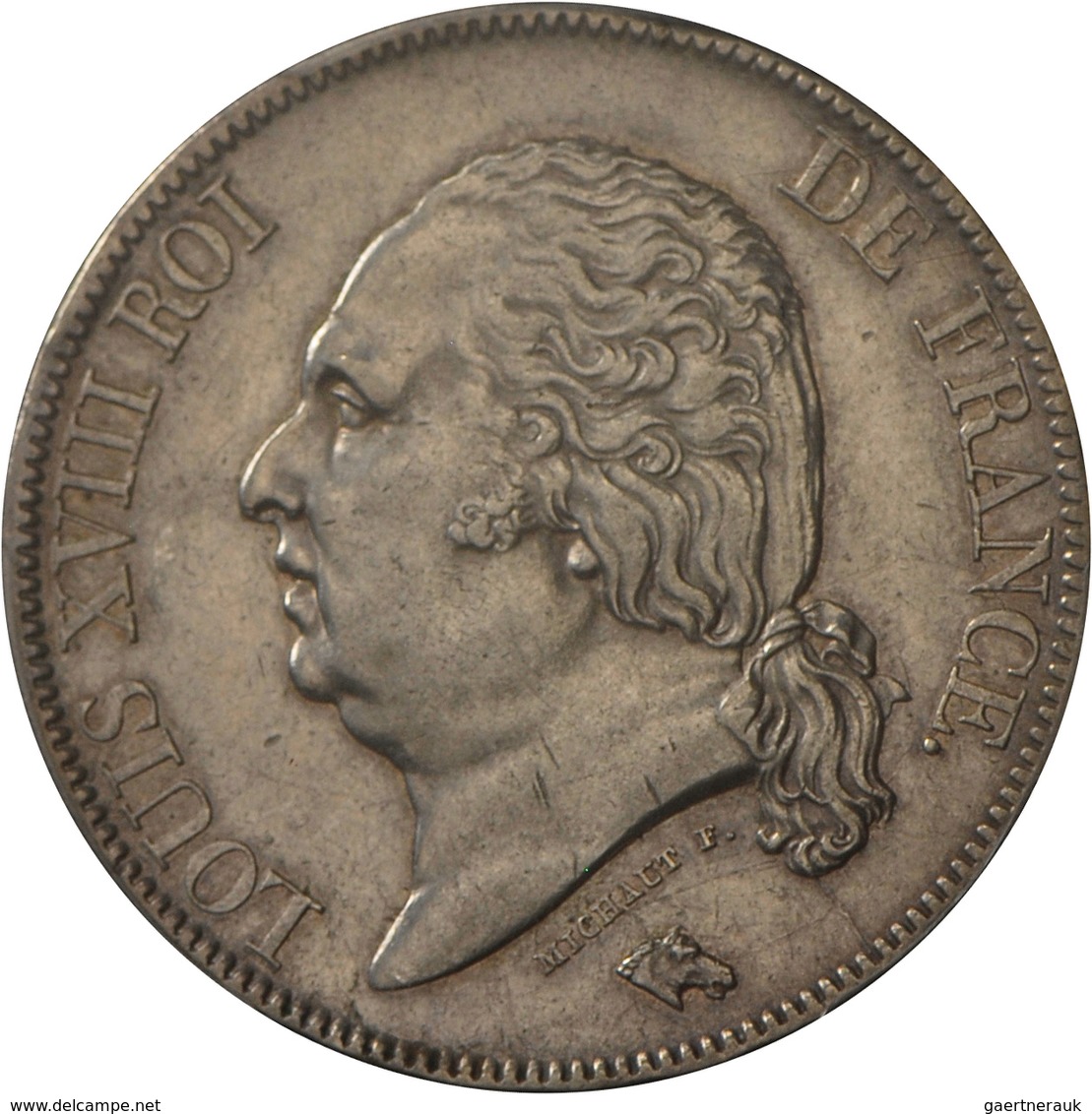 Frankreich: Louis XVIII. 1814-1824: 5 Francs 1822 A, Gadoury 614, Im Holder Von PCGS, Grading Genuin - Andere & Zonder Classificatie