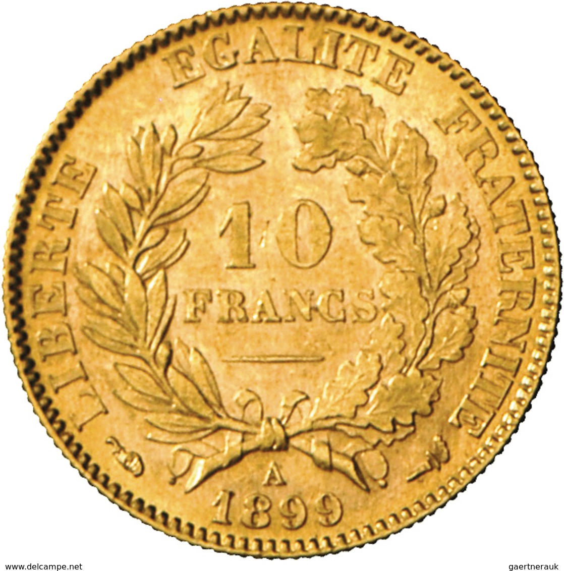 Frankreich - Anlagegold: Lot 3 Verschiedene 10 Francs Goldmünzen: 1862 A / 1899 A / 1914. Je 3,22 G, - Andere & Zonder Classificatie