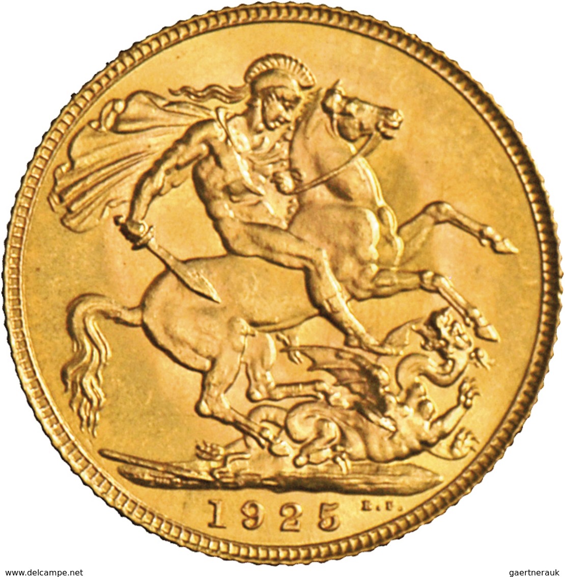 Großbritannien - Anlagegold: George V. 1910-1936: Sovereign 1925, KM# 820. 7,99 G 917/1000 Gold. Kle - Andere & Zonder Classificatie