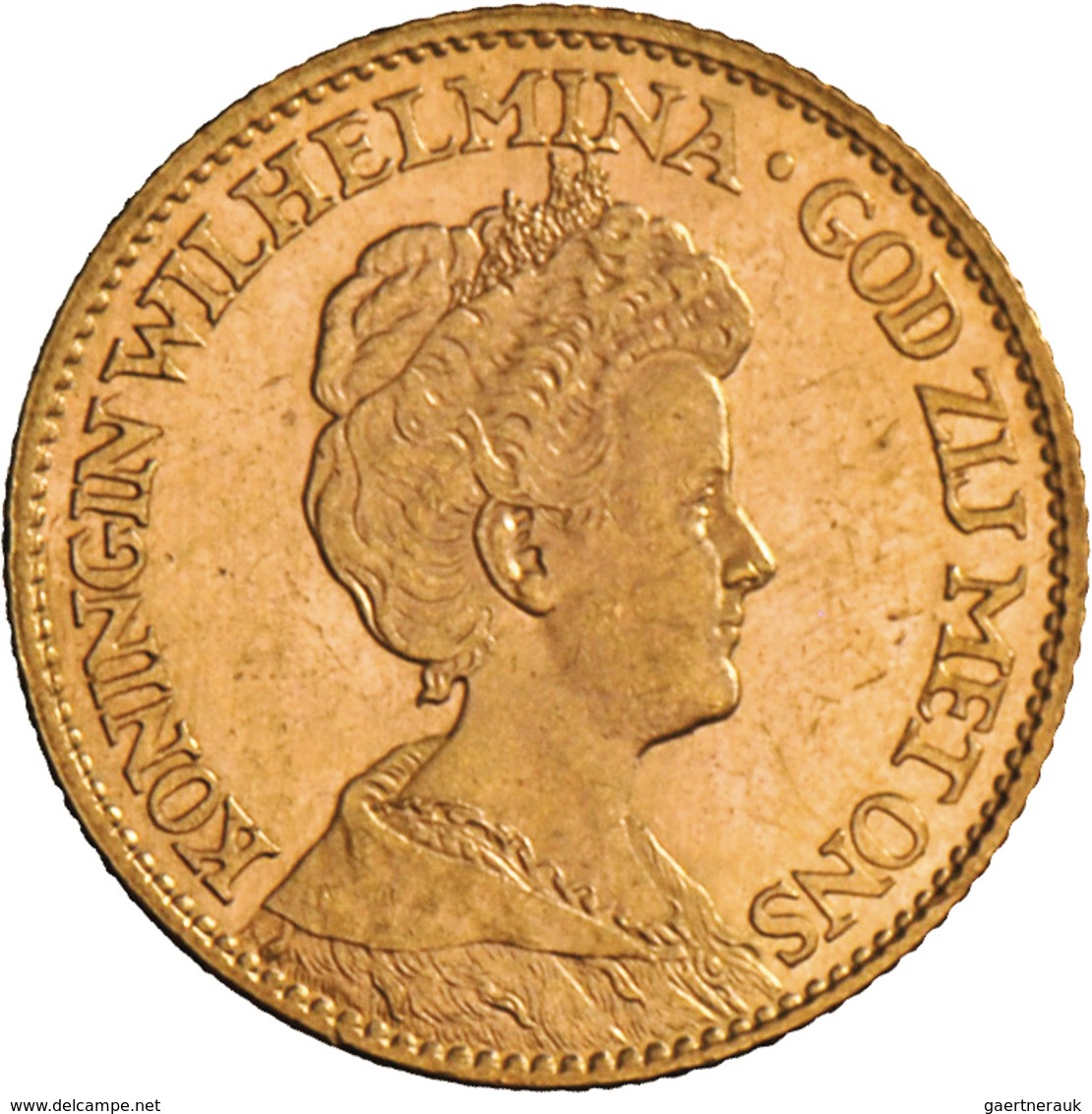 Niederlande - Anlagegold: Wilhelmina 1890-1948: 10 Gulden 1911, KM# 149, Friedberg 349, 6,70 G, 900/ - Zilveren En Gouden Munten