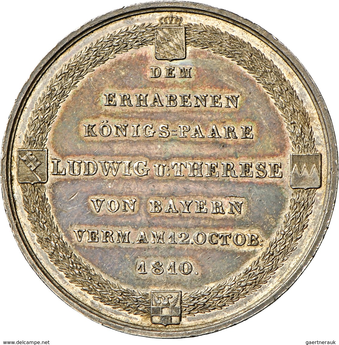 Medaillen Deutschland: Bayern, Ludwig I. 1825-1848: Silbermedaille 1835 Des Historischen Vereins Des - Andere & Zonder Classificatie