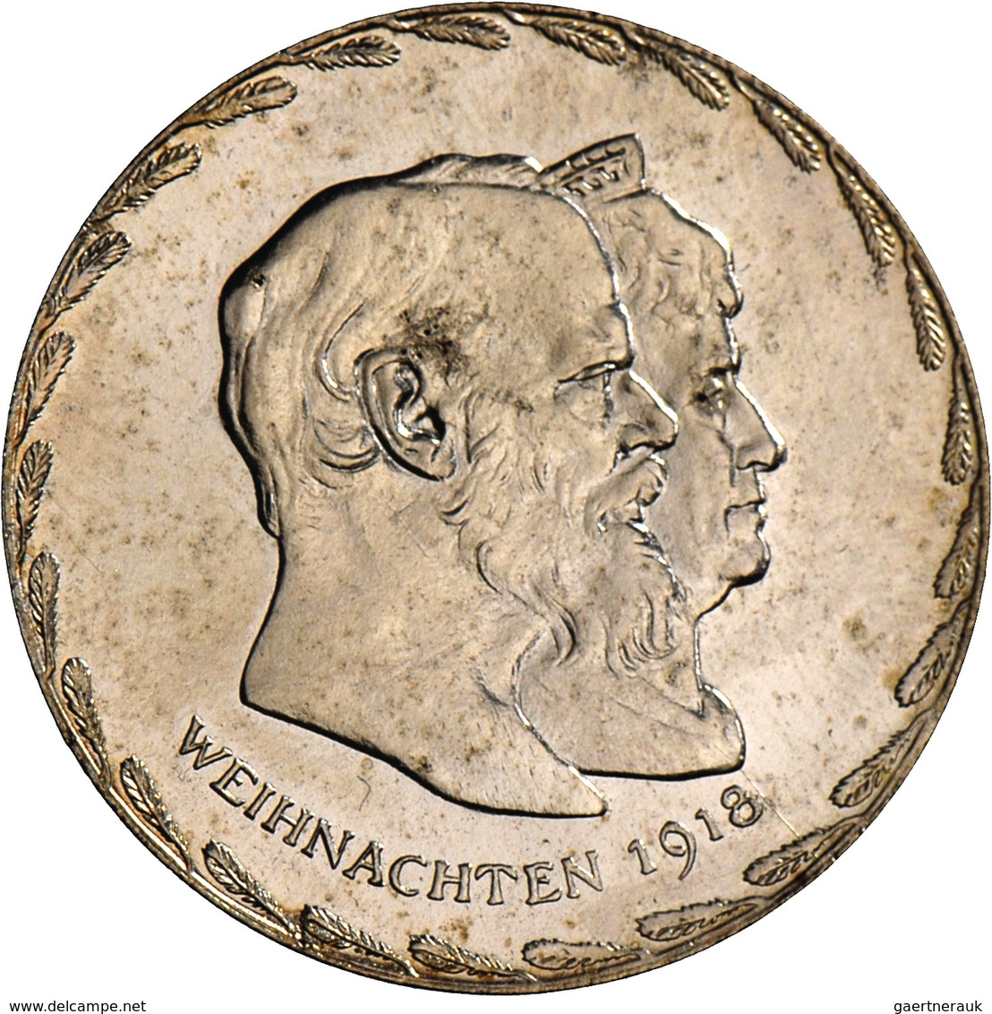 Medaillen Deutschland - Personen: Bayern, Ludwig III. 1913-1918: Medaille 1918 Von Alois Börsch Auf - Andere & Zonder Classificatie