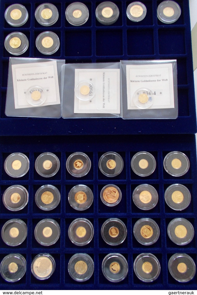 Alle Welt  - Anlagegold: Lot 35 Goldmünzen Aus Der Ganzen Welt, überwiegend Aus Der Serie "Die Klein - Andere & Zonder Classificatie