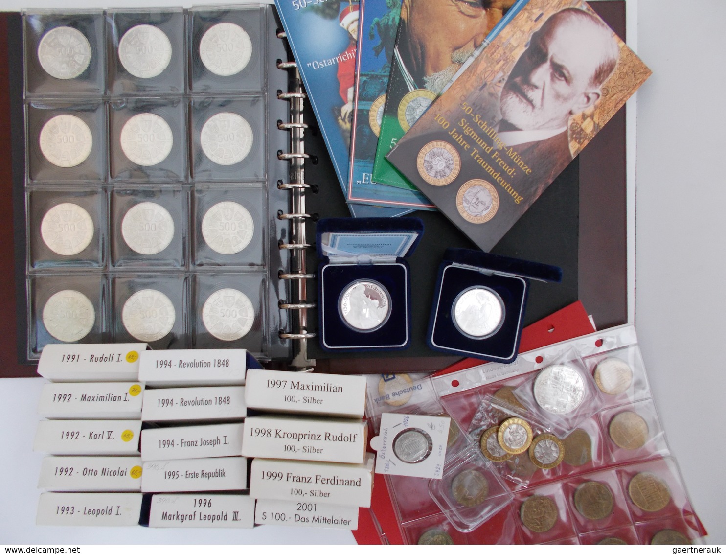 Österreich: Eine Umfangreiche Sammlung Aus Österreich Mit Gedenkmünzen Von 25 Schilling über 100 Sch - Oostenrijk