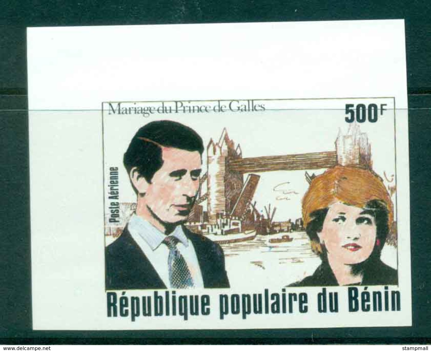 Benin 1981 Charles & Diana Wedding IMPERF MUH Lot44800 - Benin - Dahomey (1960-...)