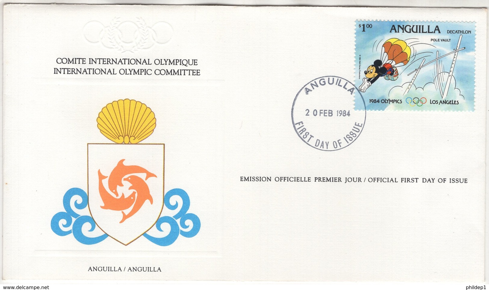 Anguilla.  FDC Du 20/FEB/1984. - Anguilla (1968-...)