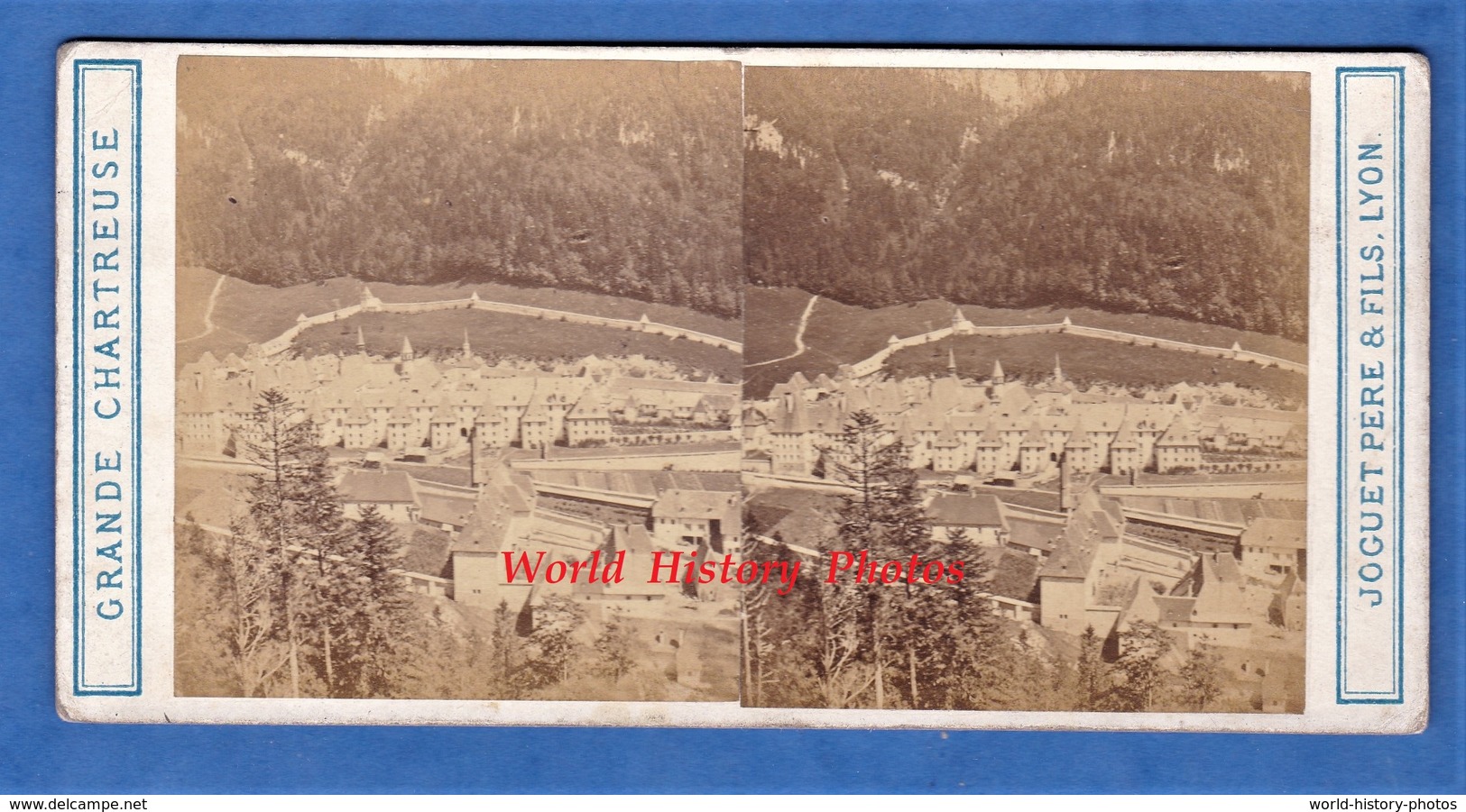 Photo Ancienne Stéréo Avant Ou Vers 1900 - GRANDE CHARTREUSE - Chapelle Saint Bruno - Photographe Joguet Lyon - Anciennes (Av. 1900)