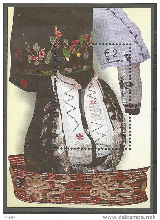 KOS 2015-316-9 COSTUMS, KOSOVO, S/S, MNH - Kosovo