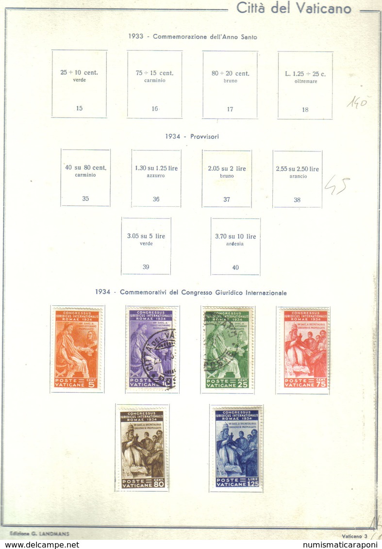 Vaticano 1929-1951 Raccolta Avanzata Catalogo + Di 1300 € COD FRA.517 - Storia Postale