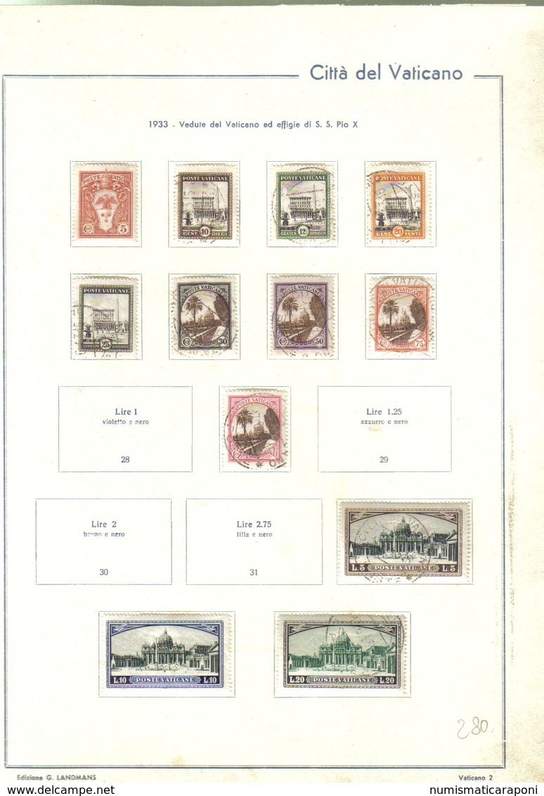 Vaticano 1929-1951 Raccolta Avanzata Catalogo + Di 1300 € COD FRA.517 - Storia Postale