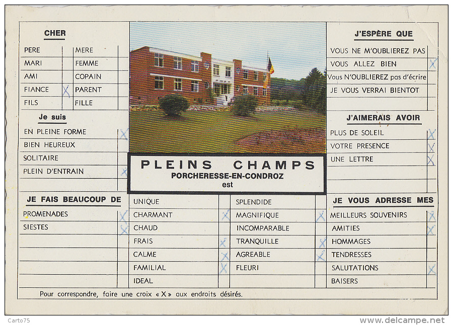 Belgique - Porcheresse-en-Condroz - Pleins Champs - 1968 - Havelange