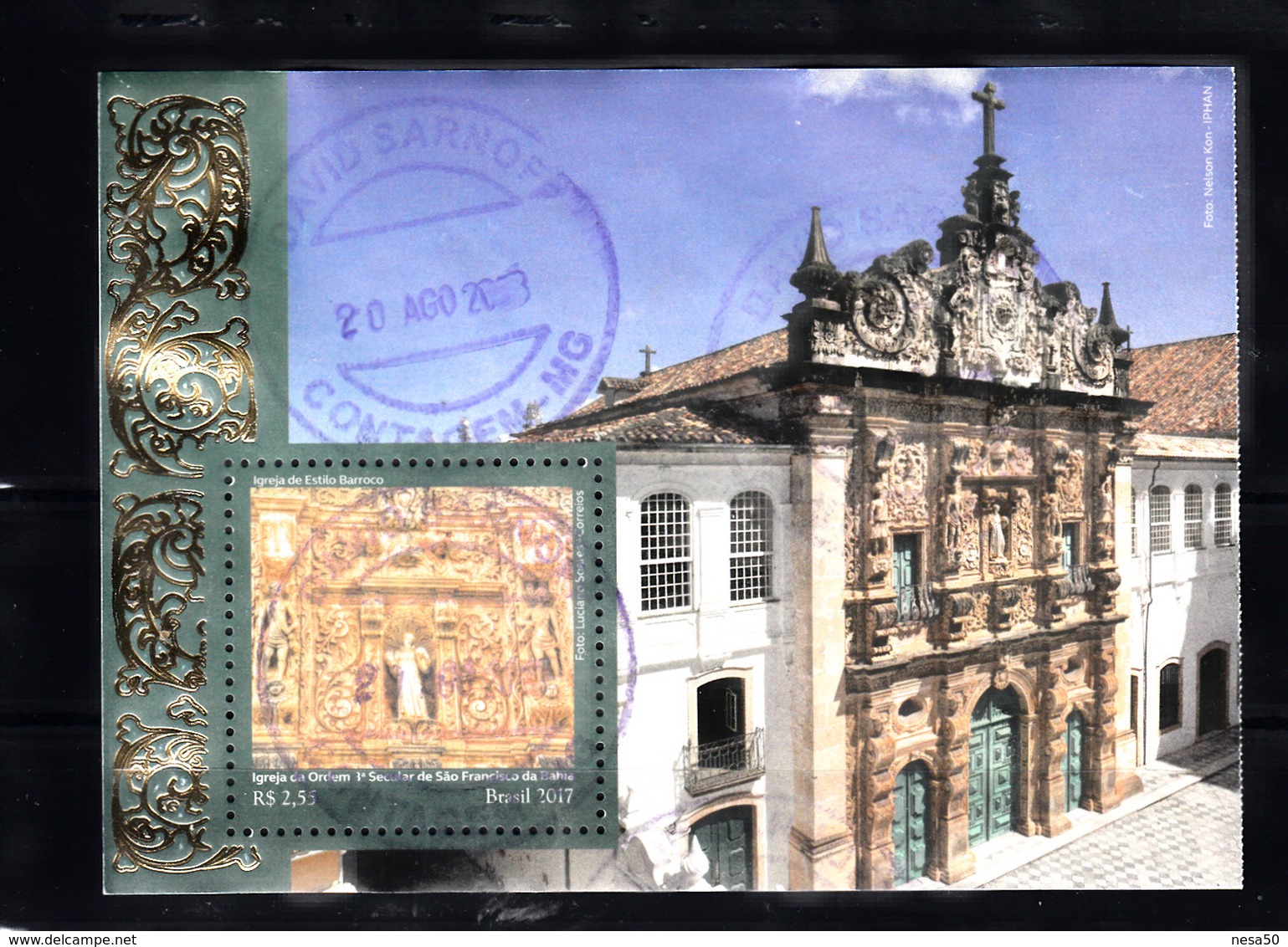 Brazilie 2017 Mi Nr Blok ??, Oud Gebouw - Used Stamps