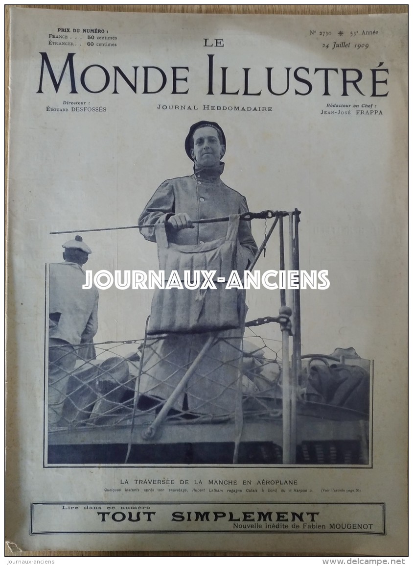 1909 AVIATION LATHAM LA TRAVERSÉE DE LA MANCHE - MEAUX PARC DE BEAUVAL - MORT DE DON CARLOS - FETES DU HAVRE - REVOLUTIO - 1900 - 1949