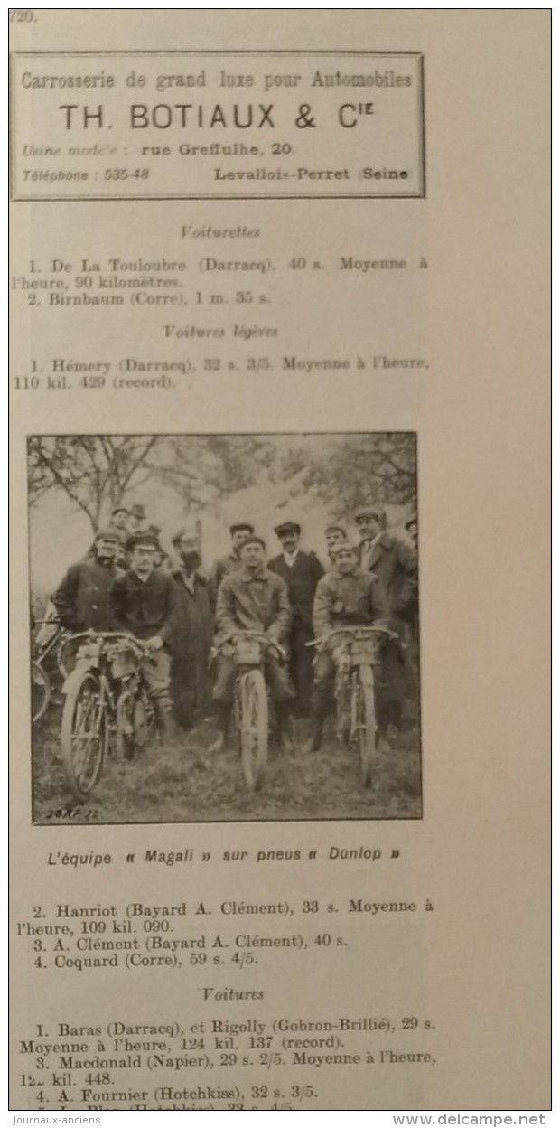 1904 COURSE DE COTE DE GAILLON - GUERRE RUSSO JAPONAISE - FETE DE LA MUTUALITÉ - LE PERCEMENT DE SIMPLON - GRAND PALAIS - 1900 - 1949