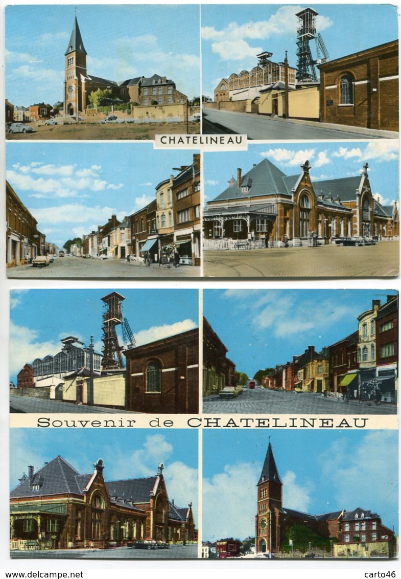 CHATELINEAU - 3 Cartes - Voir Scan - Charleroi