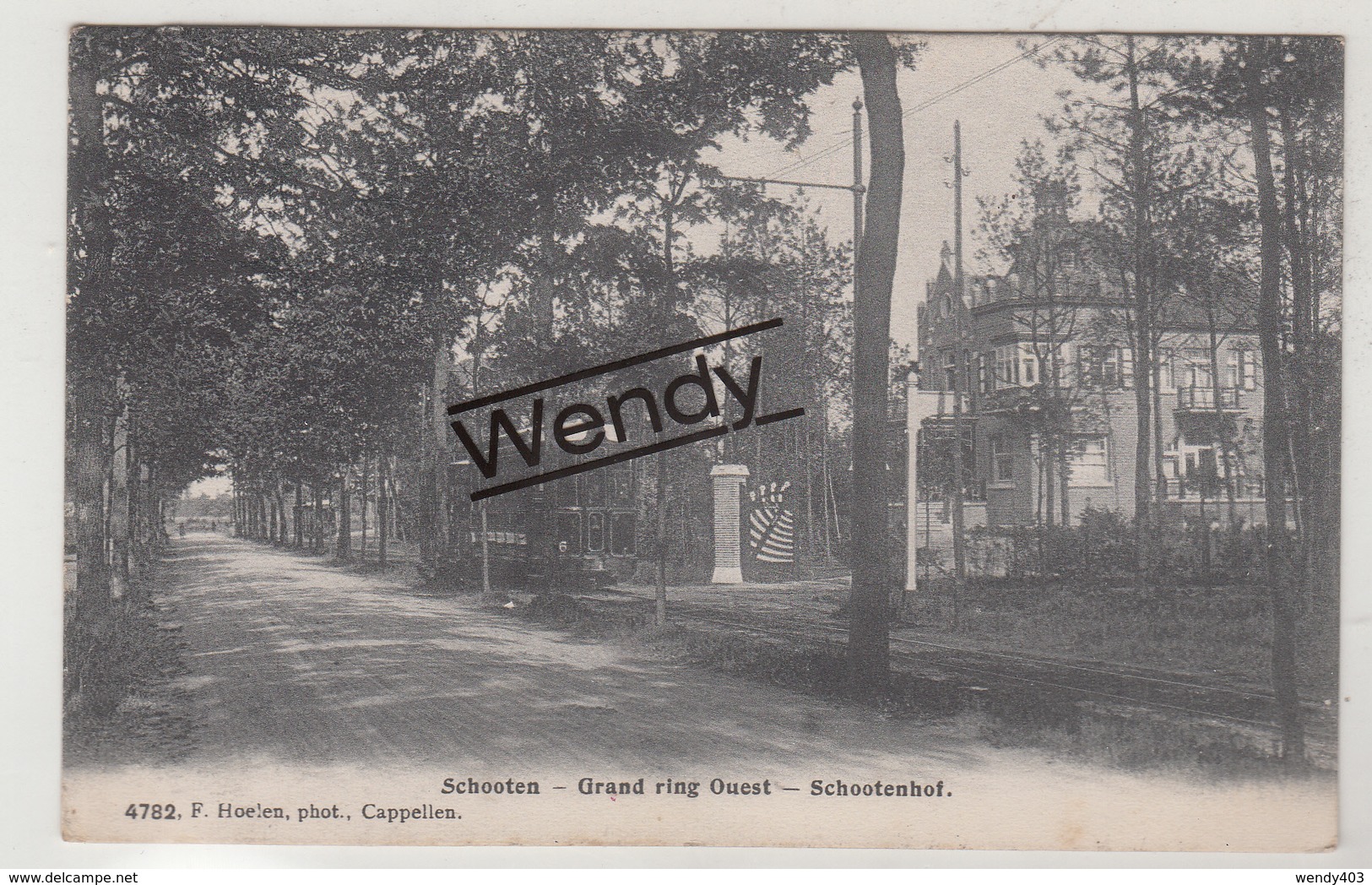 Schoten (tram Op Grand Ring Ouest) Uitg. Hoelen N° 4782 - Schoten