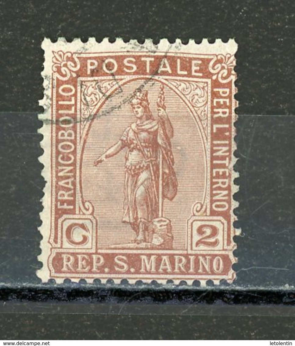 SAINT MARIN :  N° Yvert 32 Obli. - Oblitérés