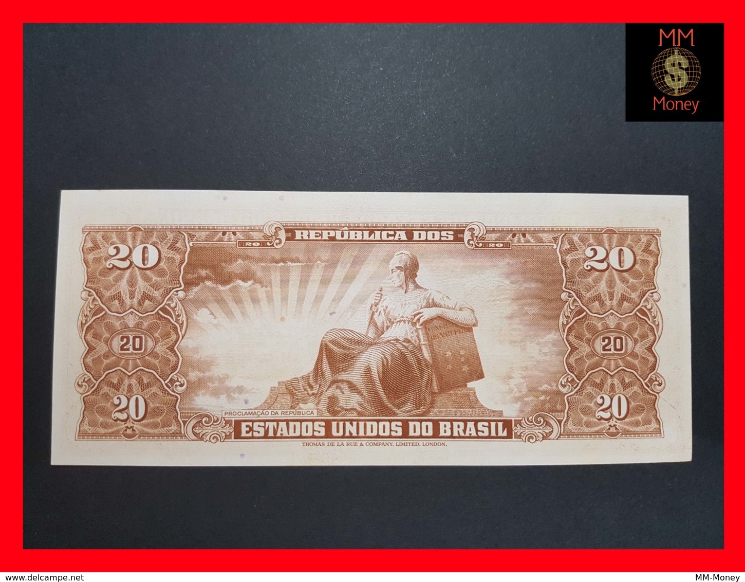 BRAZIL 20 Cruzeiros  1955-1961  P. 160 D UNC - Brasilien