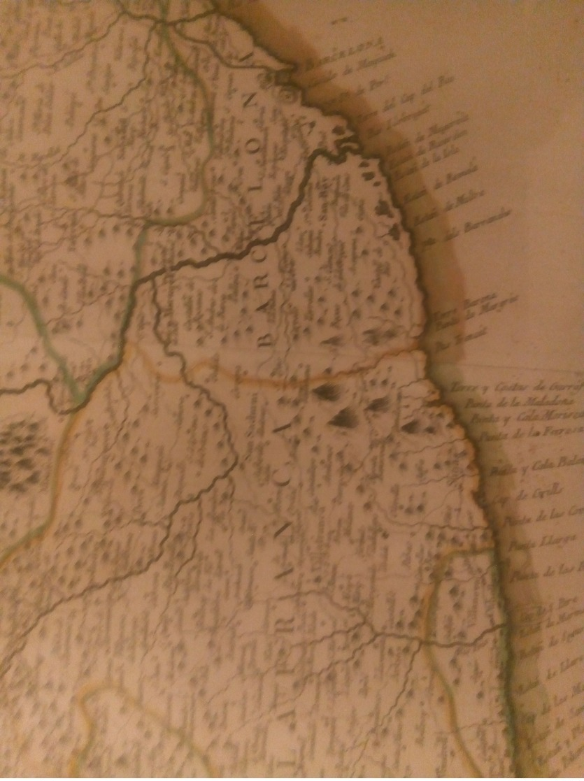 1776 Mapa Del Principado De Cataluña: Comprehende Los Corregimientos De Barcelona, Cervera, Gerona, Lerida, Manresa... - Cartes Géographiques