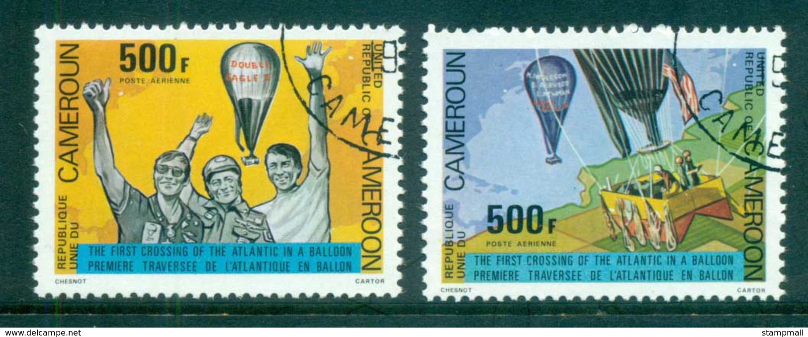 Cameroun 1979 Transatlantic Balloon Crossing CTO - Cameroon (1960-...)