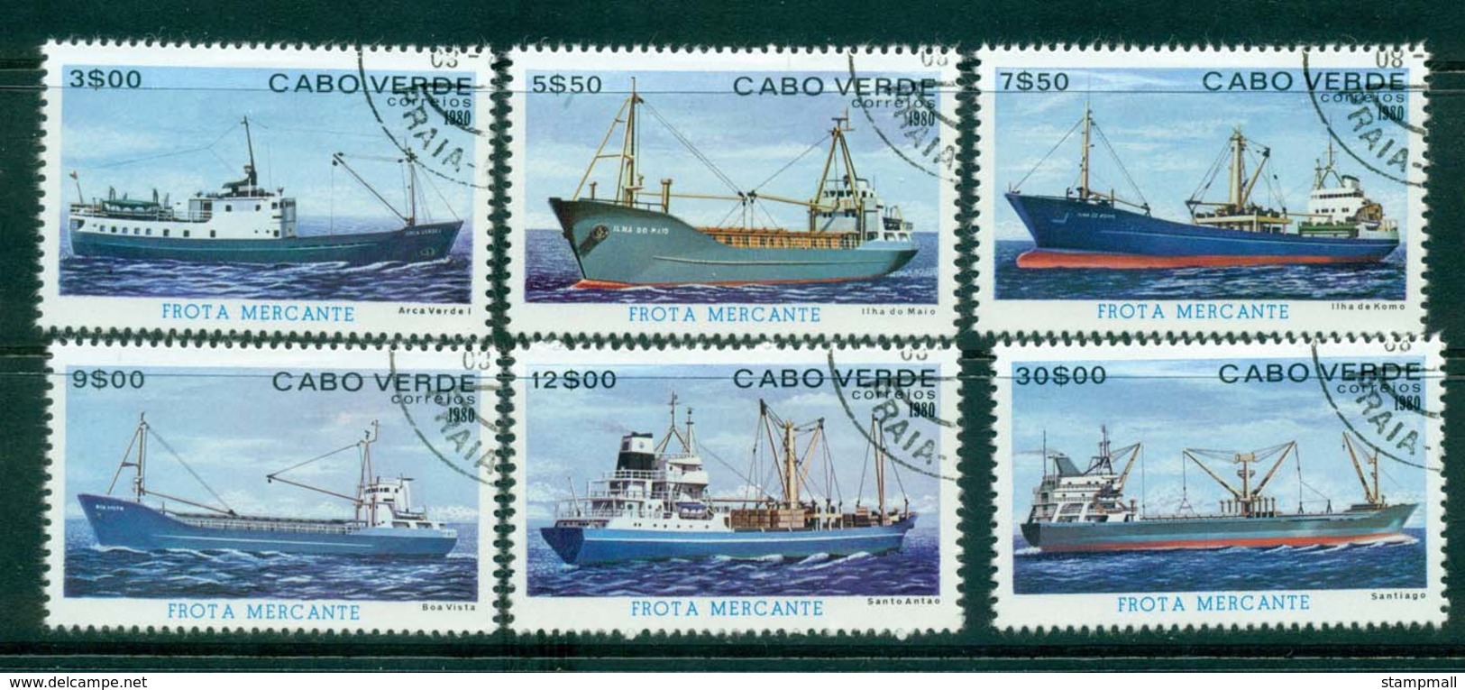 Cape Verde 1980 Ships CTO Lot31453 - Cape Verde