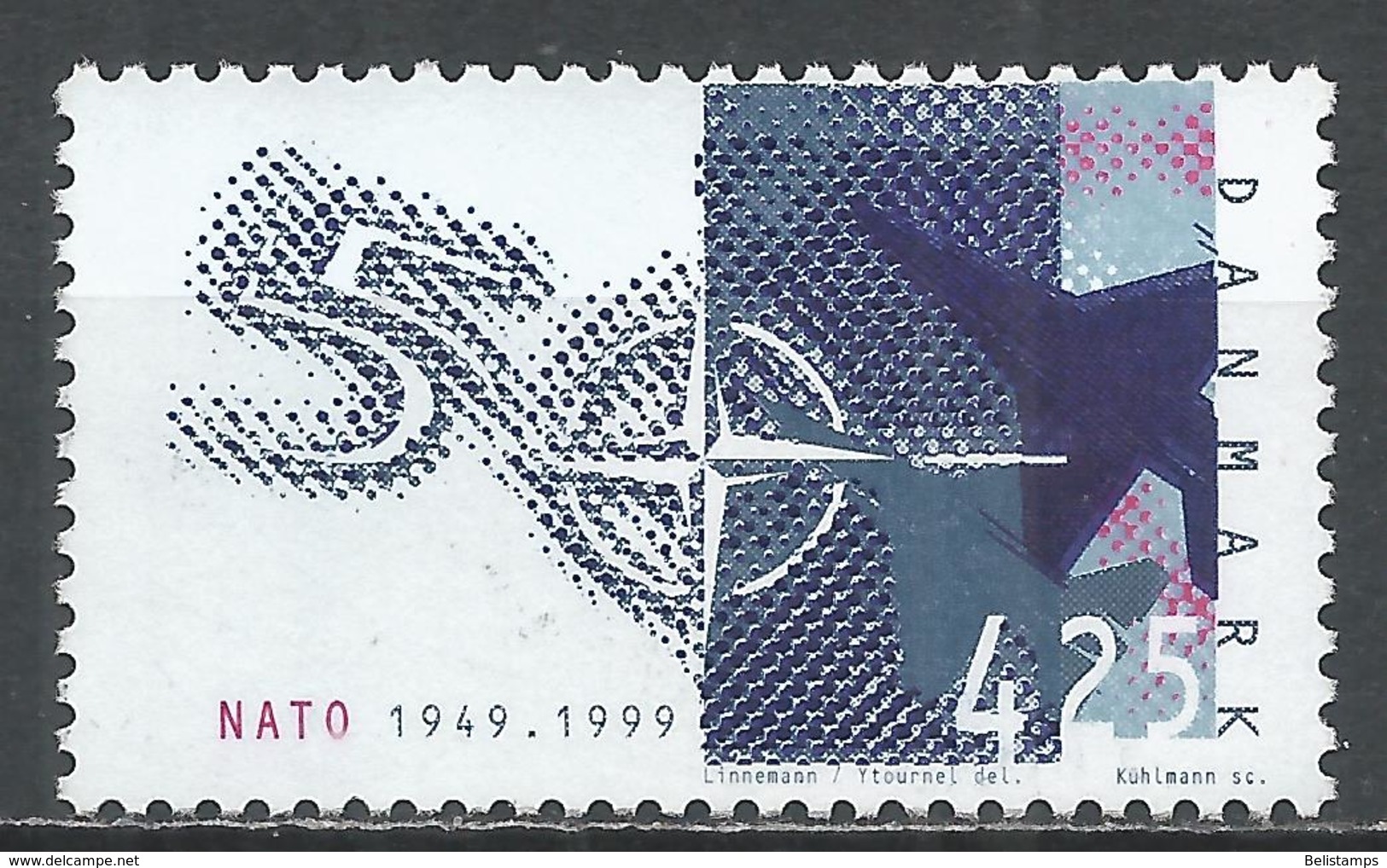 Denmark 1999. Scott #1149 (U) NATO, 50th Anniversary - Oblitérés