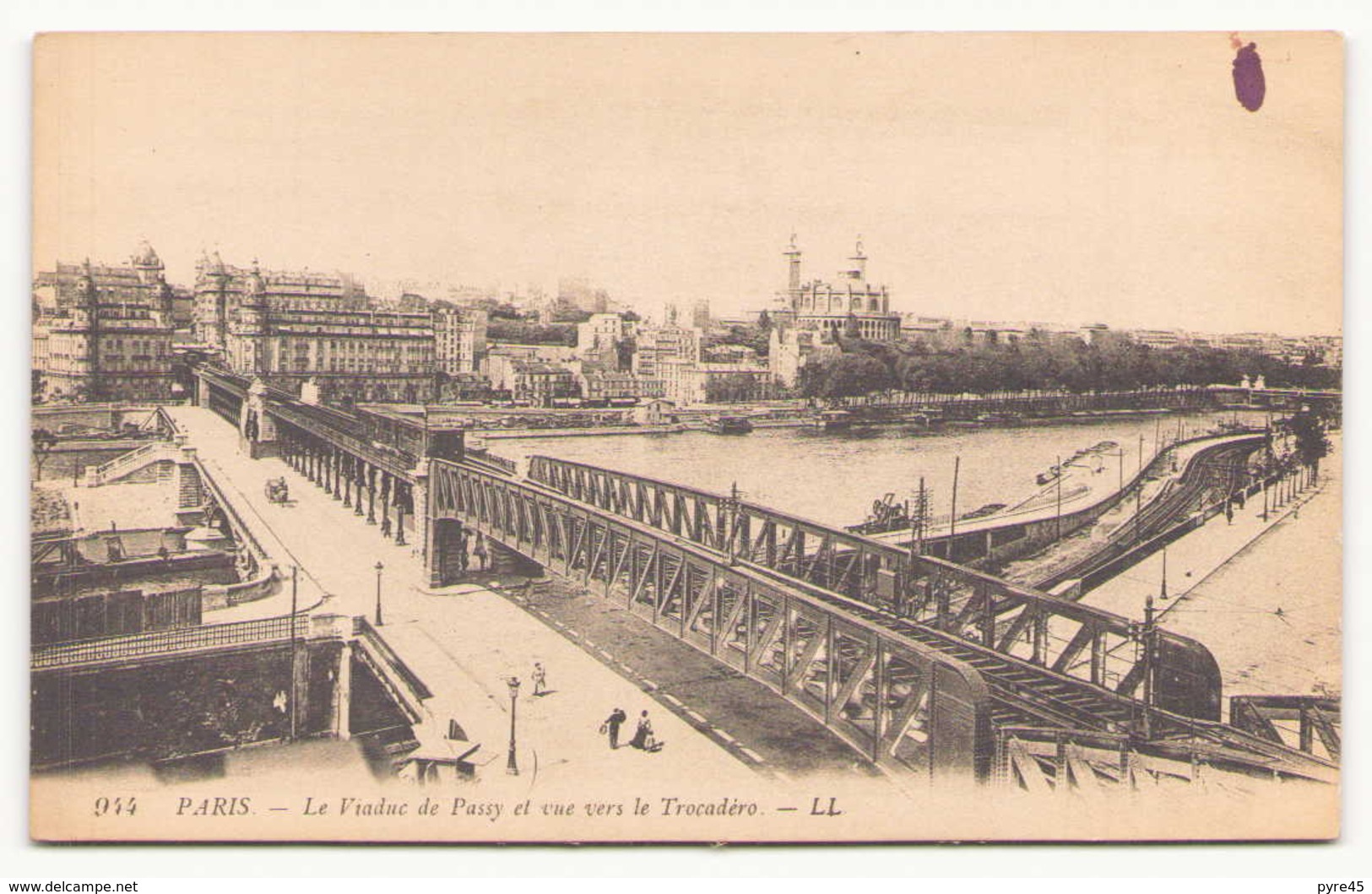 PARIS LE VIADUC DE PASSY ET VUE VERS LE TROCADERO 75 - Bridges