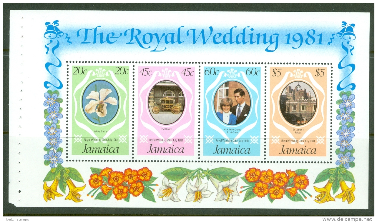 Jamaica: 1981   Royal Wedding - Booklet Panel   SG516ba    MNH - Jamaica (1962-...)