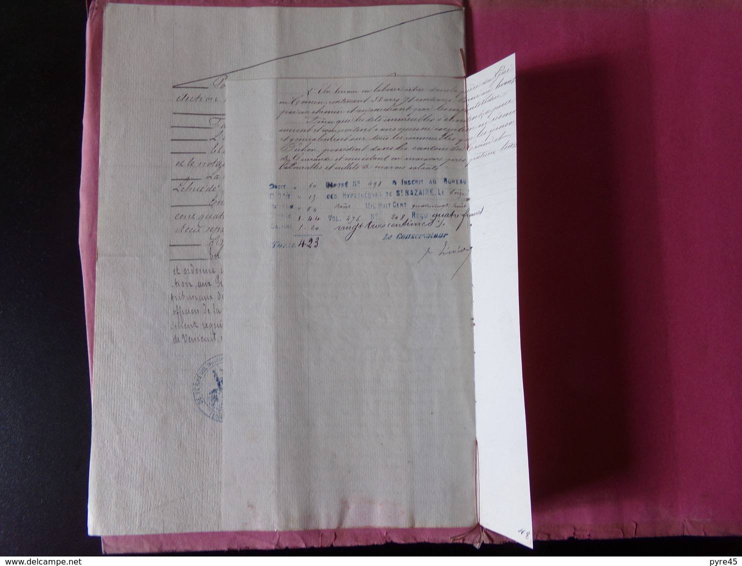 Acte Notarié Du 11 Juillet 1888 Au Pouliguen Obligation - Manuscripts