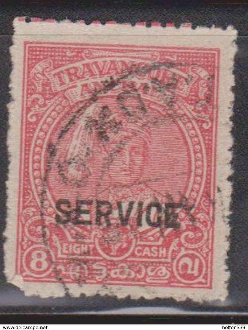 TRAVENCORE Scott # O60 Used - SERVICE Overprint - 1911-35 King George V