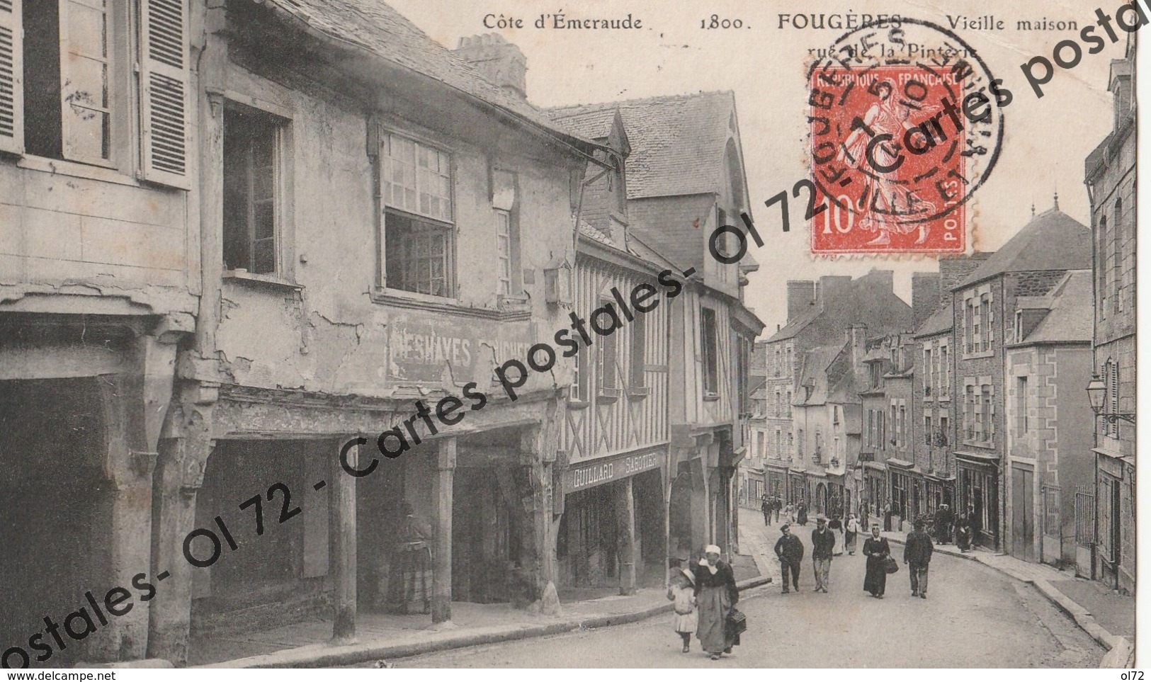 CPA [35] Ille Et Vilaine > Fougeres - Vieille Maison - Animée - Fougeres