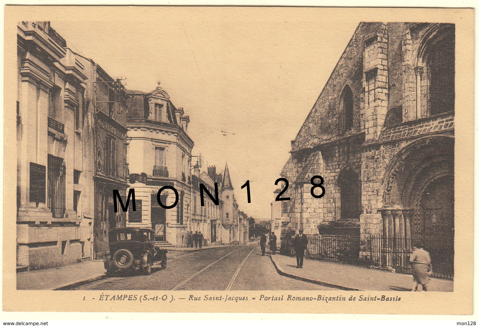 ETAMPES (91)  RUE SAINT JACQUES-PORTAIL ROMANO BIZANTIN DE SAINT BAZILE - Etampes