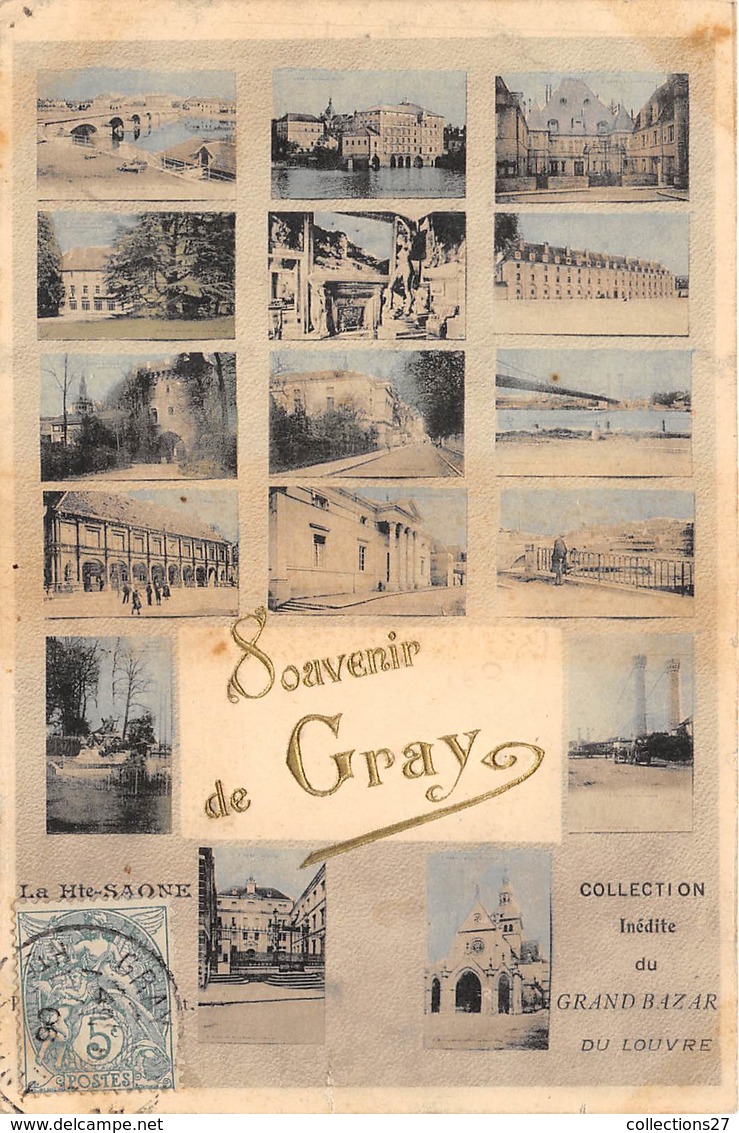 70-GRAY- SOUVENIR DE GRAY MULTUVUES - Gray