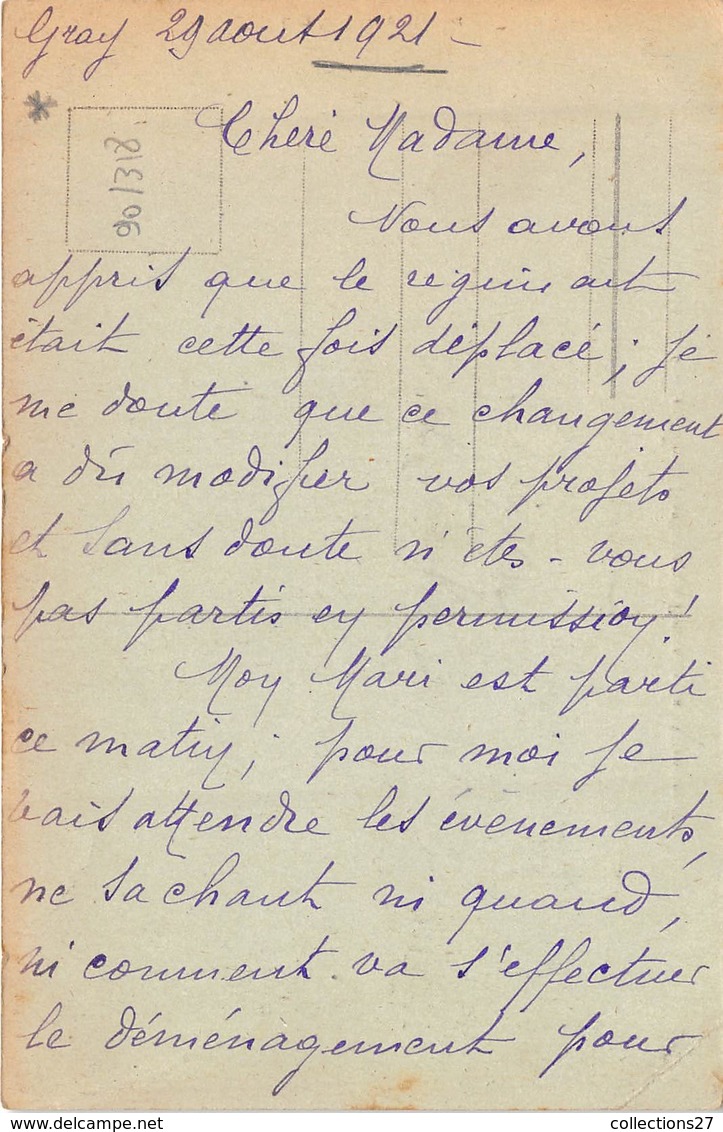 70-GRAY- LES GRANDS MOULINS APRES L'INCENDIE DU 16 JANVIER 1921 - Gray