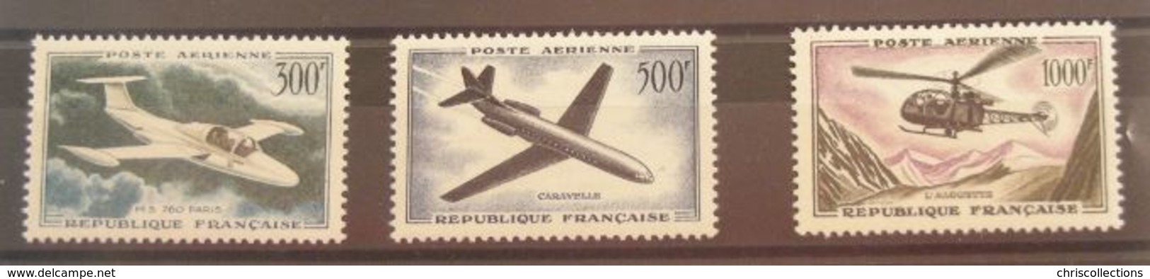 FRANCE Poste Aérienne N° 35/37  N** Cote 110€ - 1927-1959 Mint/hinged