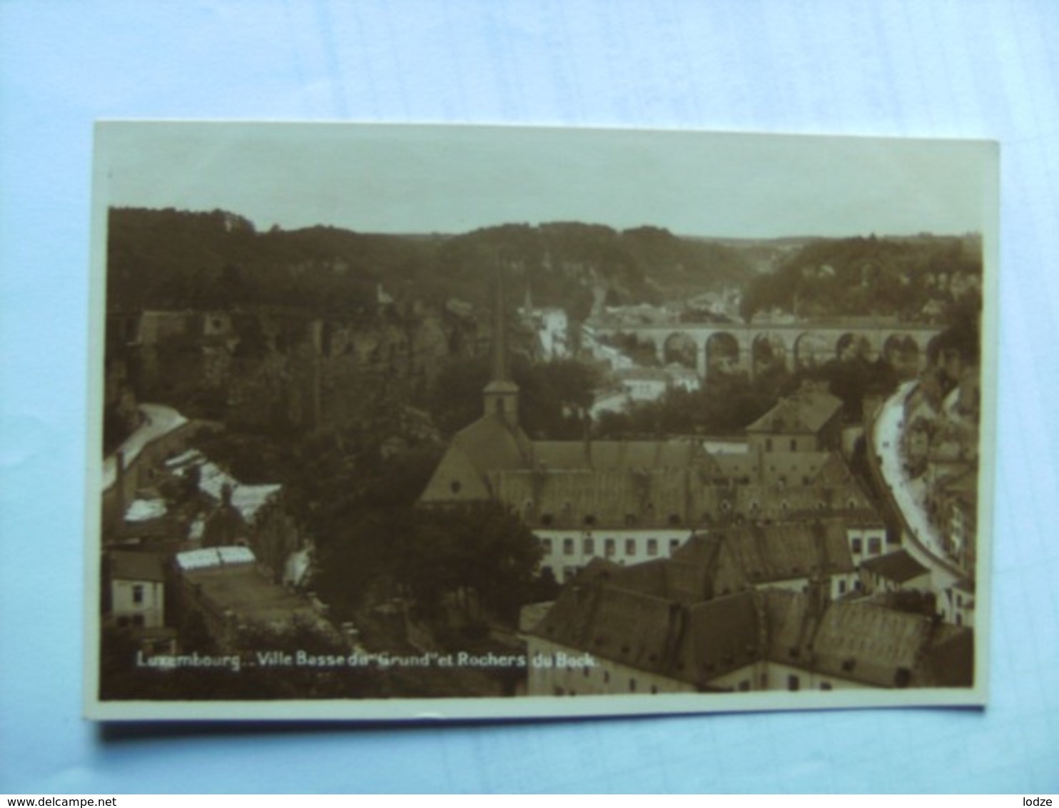 Luxemburg Luxembourg Ville Panorama Ville Basse Du Grund Et Rochers Du Bock - Luxemburg - Stadt