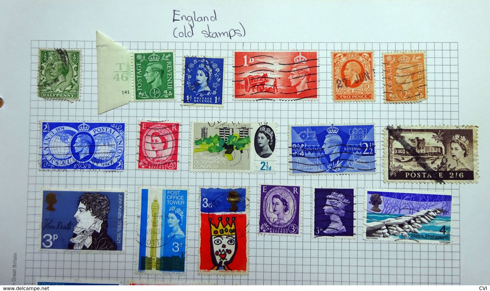 GB Mainly QEII, Mint(Face Value FV = £8), Used, Blocks, Etc, On Pages. - Sammlungen