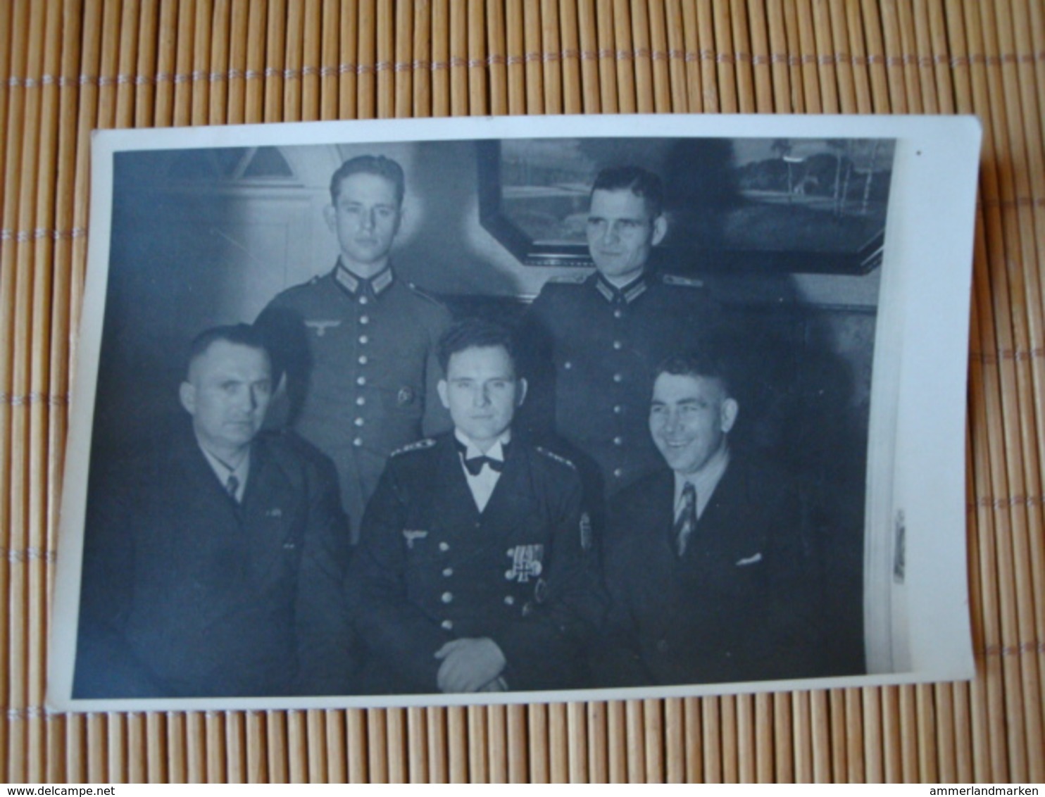 Altes Original-Foto-Karte 2. WK., Portait Marinesoldat Mit Orden, Narvikschild, Schnellbootabzeichen, DRL, Ordensspange - 1939-45