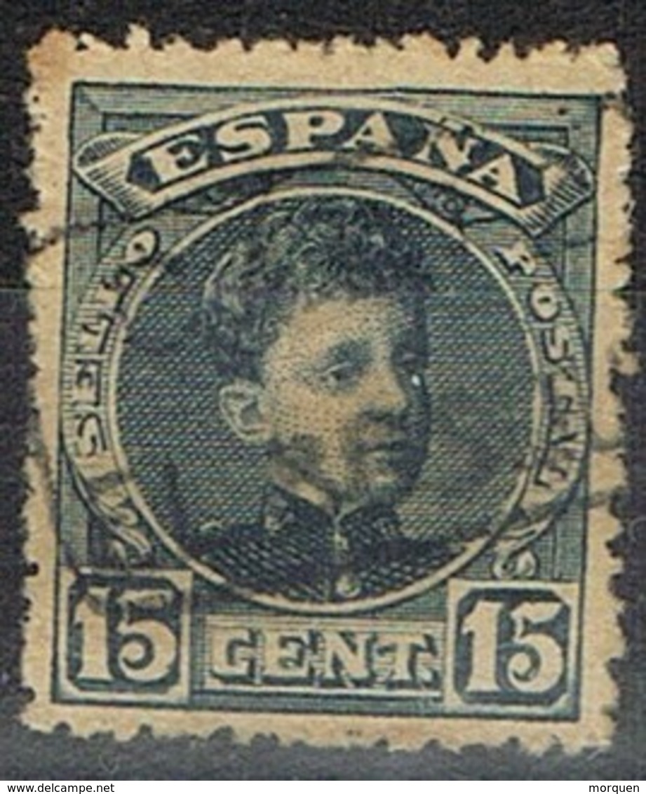 Sello 15 Cts Alfonso XIII, Carteria EL BOSQUE (Cadiz), Num 244 º - Usados