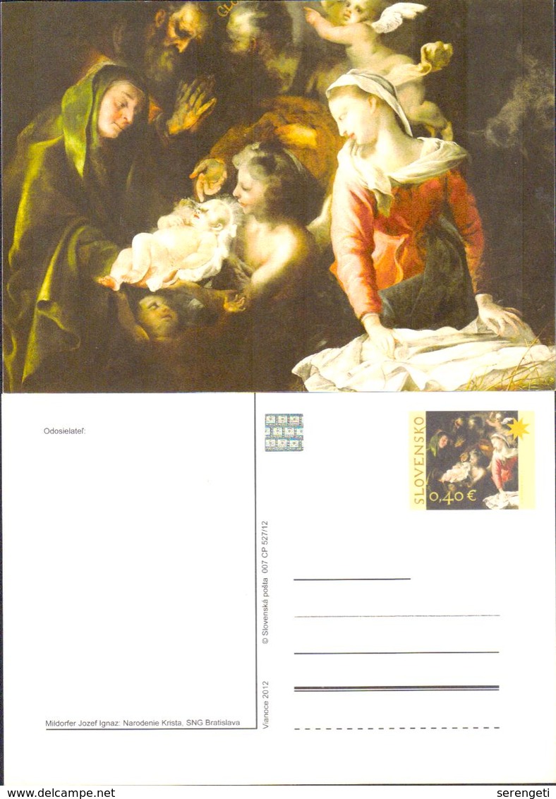 Slowakei GS 'Christi Geburt Von Josef Ignaz Mildorfer ' / Slovakia P.c. 'Birth Of Christ By J. I. Mildorfer' **/MNH 2012 - Cristianesimo