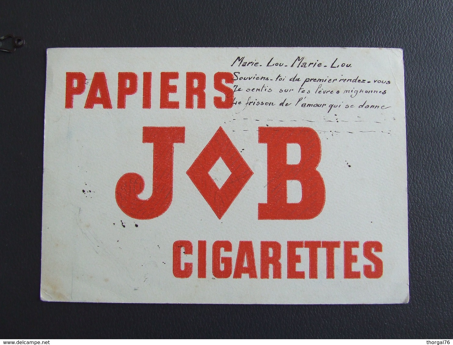 JOB PAPIERS A CIGARETTES SUPERBE BUVARD ANNEES TRENTES - Tabak & Cigaretten