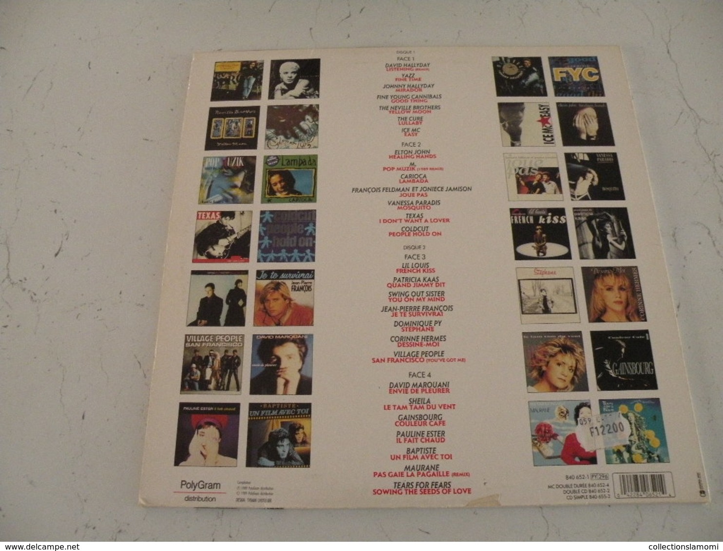 Les Hits 28 Titres Versions Originales 1989 -  (Titres Sur Photos) - Vinyle 33T Double Album - Compilations