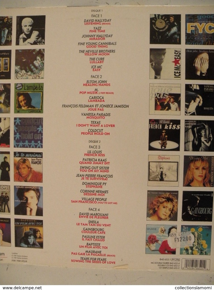 Les Hits 28 Titres Versions Originales 1989 -  (Titres Sur Photos) - Vinyle 33T Double Album - Compilations