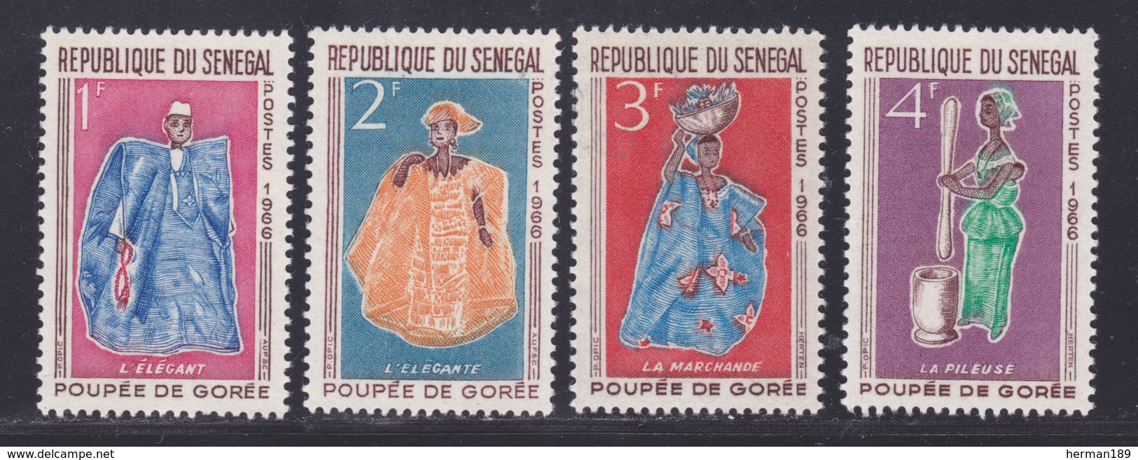 SENEGAL N°  266 à 269 ** MNH Neufs Sans Charnière, TB (D7587) Poupées De Gorée - 1966 - Sénégal (1960-...)