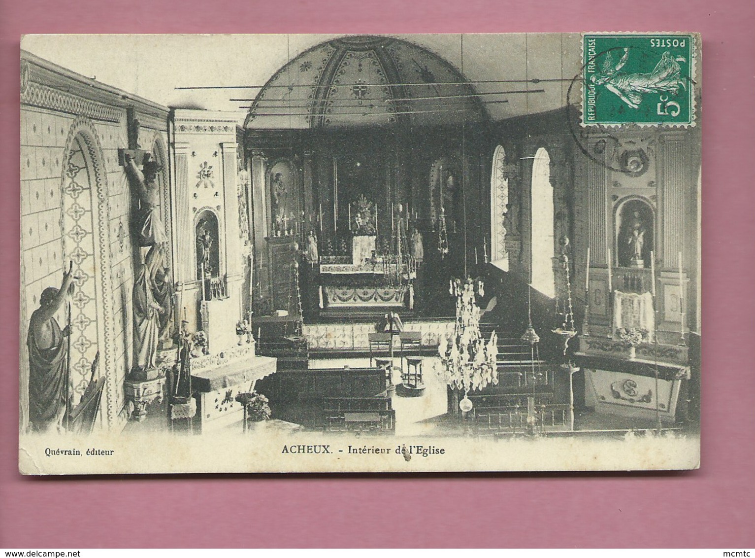 CPA - Acheux  - Interieur De L'église - Acheux En Amienois